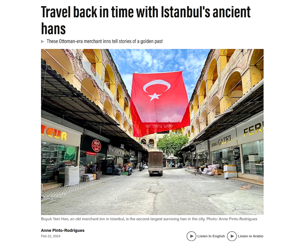 The National- Travel back in time with Istanbul's ancient hans