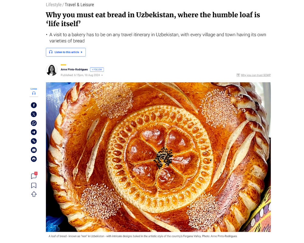 scmp #4 - Why you must eat bread in Uzbekistan