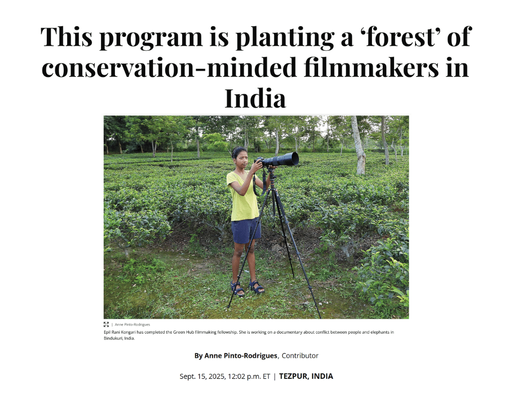 CS Monitor - conservation-minded filmmakers in India