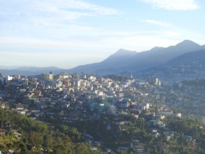 Kohima, the capital city of Nagaland. This beautiful hill city lies in the territory of the Angami tribe.