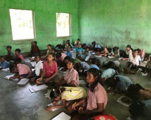 Post-school sessions organized by ‘the ant’ to help village kids improve their academic skills.